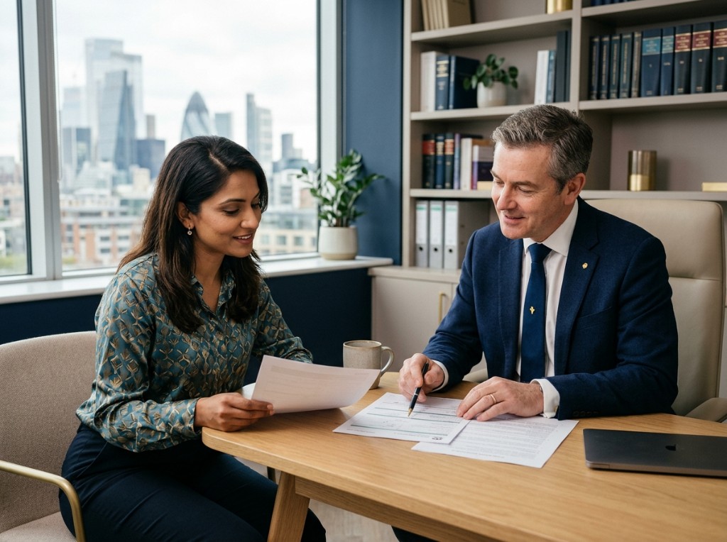 Beardwood Solicitors advisors reviewing a case together